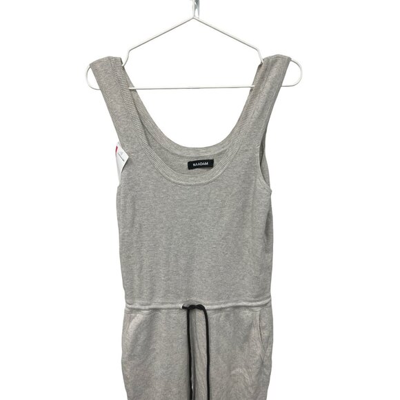 Naadam Light Grey Sleeveless Jogger Jumpsuit - Picture 2 of 4